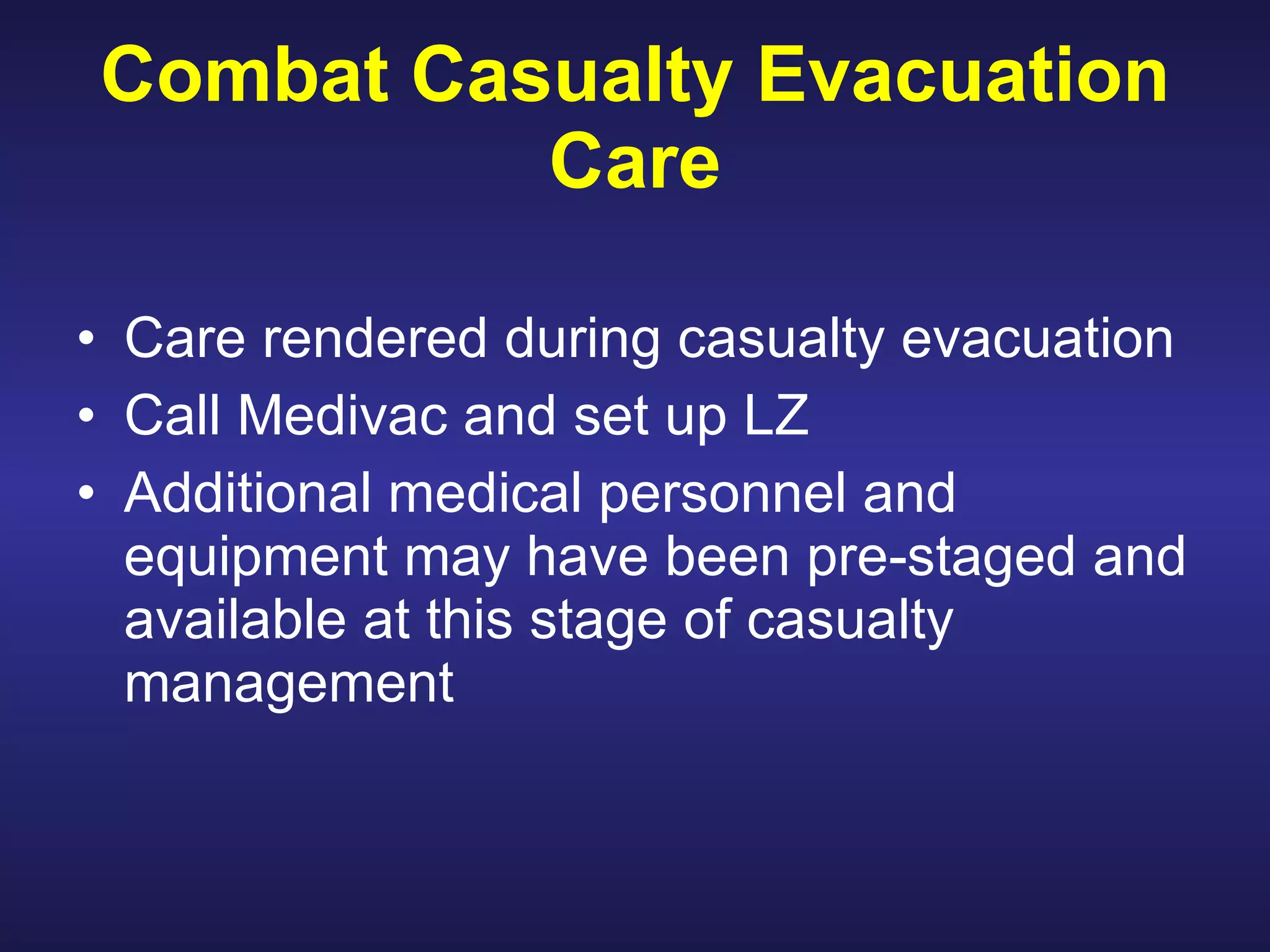 Perform tactical combat casualty care | PPT | First Aid | Injuries