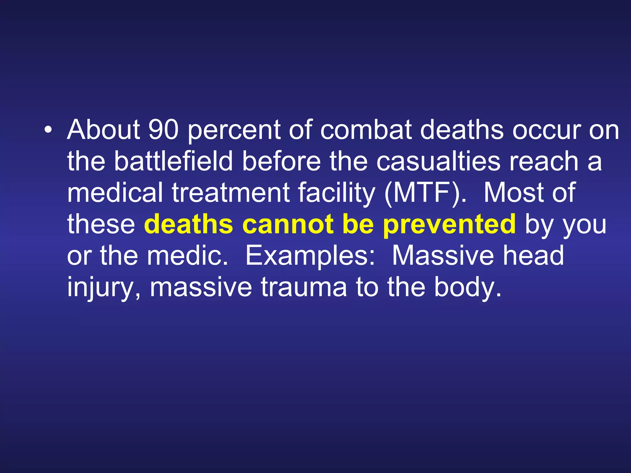 Perform tactical combat casualty care | PPT