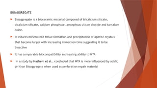 PERFORATION REPAIR MATERIALS IN ENDODONTICS PPTX | PPTX