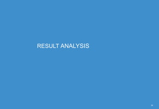 RESULT ANALYSIS
36
 