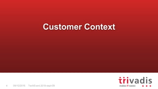 TechEvent 2016-sept-094 09/10/2016
Customer Context
 