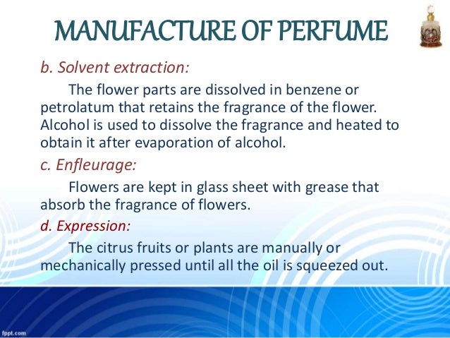 Perfume Manufacturing Process Flow Chart