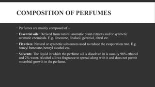 Perfumes, Classification, Perfume Ingredients listed as allergens in EU regulation