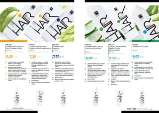 FM w09 
CHAMPÔ PARA CABELOS 
SECOS E DANIFICADOS 
200 ml 
Dry and damaged hair shampoo 
8,80 EUR 
„„ o extrato de algas e aloé hidrata, 
fortalece, nutre e regenera 
intensivamente os cabelos 
„„ ingredientes especialmente 
seleccionados tornam os cabelos mais 
elásticos, suaves e sedosos, protege 
contra o cabelo estático e quebradiço 
„„ criado para cabelos secos, quebradiços, 
danificados pelas colorações, 
secadores e alisamento 
„„ deixa nos cabelos um aroma delicado 
FM w11 
CONDICIONADOR PARA 
CABELOS SECOS E DANIFICADOS 
150 ml 
Dry and damaged hair conditioner 
7,30 EUR 
48,66 EUR/1 l 
„„ as proteínas do trigo e a ceramida 
A2 ajudam a regenerar os cabelos 
danificados, dando-lhes um ar 
saudável 
„„ o extrato de algas e aloé tornam os 
cabelos mais volumosos e brilhantes 
todos os dias 
„„ os ingredientes hidratam e nutrem 
intensamente os cabelos, não os 
sobrecarregam, desembaraçam e 
evitam a eletricidade estática 
„„ para enxaguar 
„„ deixa nos cabelos um aroma delicado 
a flores 
7,70 EUR 
8,80 EUR 
9,00 EUR 
7,30 EUR 
83 
Os produtos FM GROUP 
44,00 EUR/1 l 
a flores 
são produtos o 82 riginais da FM GOPRU WORLD 
FM w08 
CHAMPÔ PARA 
HOMENS 
200 ml 
Men’s shampoo 
38,50 EUR/1 l 
„„ ingredientes como o extrato de 
algas dão aos cabelos suavidade, 
desembaraçam e evitam a eletricidade 
estática 
„„ melhoram o couro cabeludo, reduzem 
a oleosidade do cabelo e ainda evitam 
o reaparecimento de caspa 
„„ destinado para o cuidado completo do 
cabelo e couro cabeludo dos homens 
„„ para uso diário 
„„ deixa nos cabelos um aroma agradável 
a picante e cedro 
FM w10 
CHAMPÔ PARA CABELOS 
FINOS E SEM VOLUME 
200 ml 
Fine and flat hair shampoo 
44,00 EUR/1 l 
„„ contém extrato de algas e aloé que 
hidratam e dão uma suavidade 
fabulosa 
„„ ingredientes especialmente 
selecionados dão corpo aos cabelos e 
aumentam visivelmente o seu volume 
„„ hidrata, torna os cabelos molhados 
facéis de pentear e elimina a 
eletricidade estática 
„„ para uso diário 
„„ deixa um agradável aroma a flores 
FM w06 
CHAMPÔ ANTI-CASPA 
200 ml 
Anti-dandruff shampoo 
45,00 EUR/1 l 
„„ de ação calmante no couro cabeludo, 
devolvendo-lhe o seu equilíbrio 
natural 
„„ o piritionato de zinco tem efeito anti-fúngico, 
eliminando os sinais de caspa 
„„ minerais do Mar Morto dão aos 
cabelos elasticidade, suavidade e 
brilho 
„„ de uso diário 
„„ deixa nos cabelos um aroma agradável 
a fruta 
FM w12 
CONDICIONADOR PARA 
CABELOS FINOS 
E SEM VOLUME 
150 ml 
Fine and flat hair conditioner 
48,66 EUR/1 l 
„„ os extratos de algas e aloé tornam os 
cabelos brilhantes e perfeitamente 
hidratados 
„„ ingredientes especialmente 
selecionados dão corpo aos cabelos e 
aumentam visivelmente o seu volume 
„„ facilita o desembaraçar e pentear do 
cabelo, evitando a eletricidade estática 
e sem pesar 
„„ enxaguar 
„„ deixa nos cabelos um agradável aroma 
a flores 
„„ fórmula leve 
HAIR CARE COLLECTION 
 