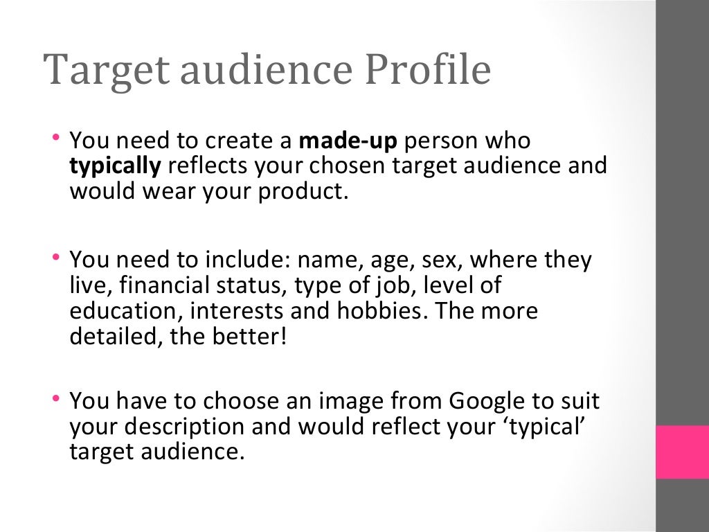 Perfume target audience