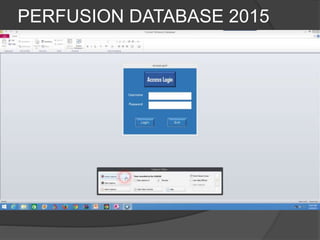 PERFUSION DATABASE 2015
 