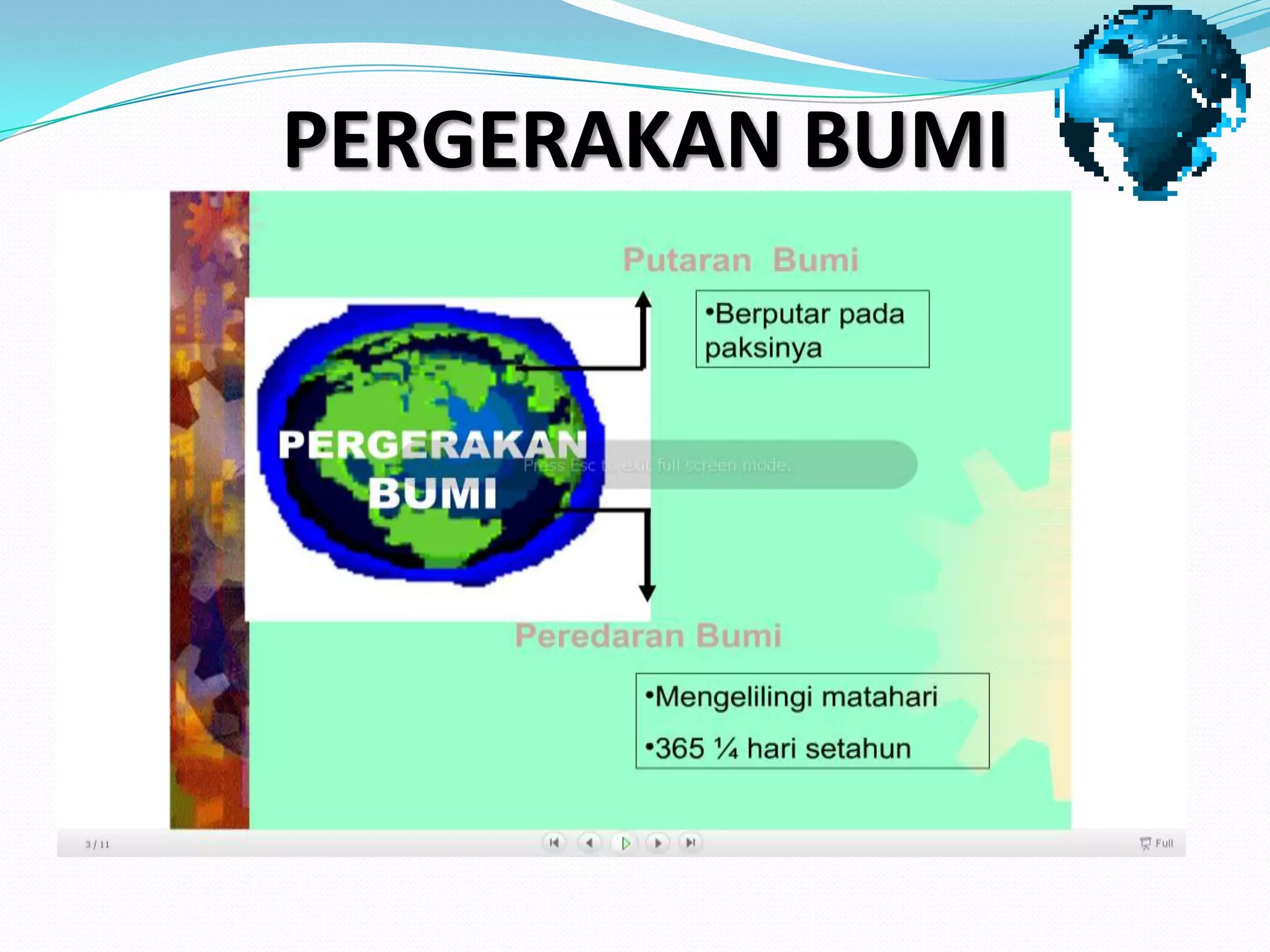 PERGERAKAN BUMI