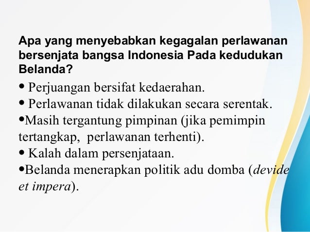 Pergerakan Dan Perlawanan Nasional