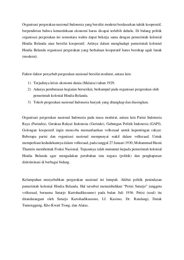 Sebutkan Beberapa Faktor Yang Menyebabkan Budi Utomo Berhaluan Politik