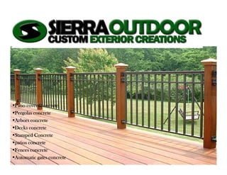 Patio covers concretePatio covers concretePatio covers concretePatio covers concrete
Pergolas concretePergolas concretePergolas concretePergolas concrete
Arbors concreteArbors concreteArbors concreteArbors concrete
Decks concreteDecks concreteDecks concreteDecks concrete
Stamped ConcreteStamped ConcreteStamped ConcreteStamped Concrete
patios concretepatios concretepatios concretepatios concrete
Fences concreteFences concreteFences concreteFences concrete
Automatic gates concreteAutomatic gates concreteAutomatic gates concreteAutomatic gates concrete
 