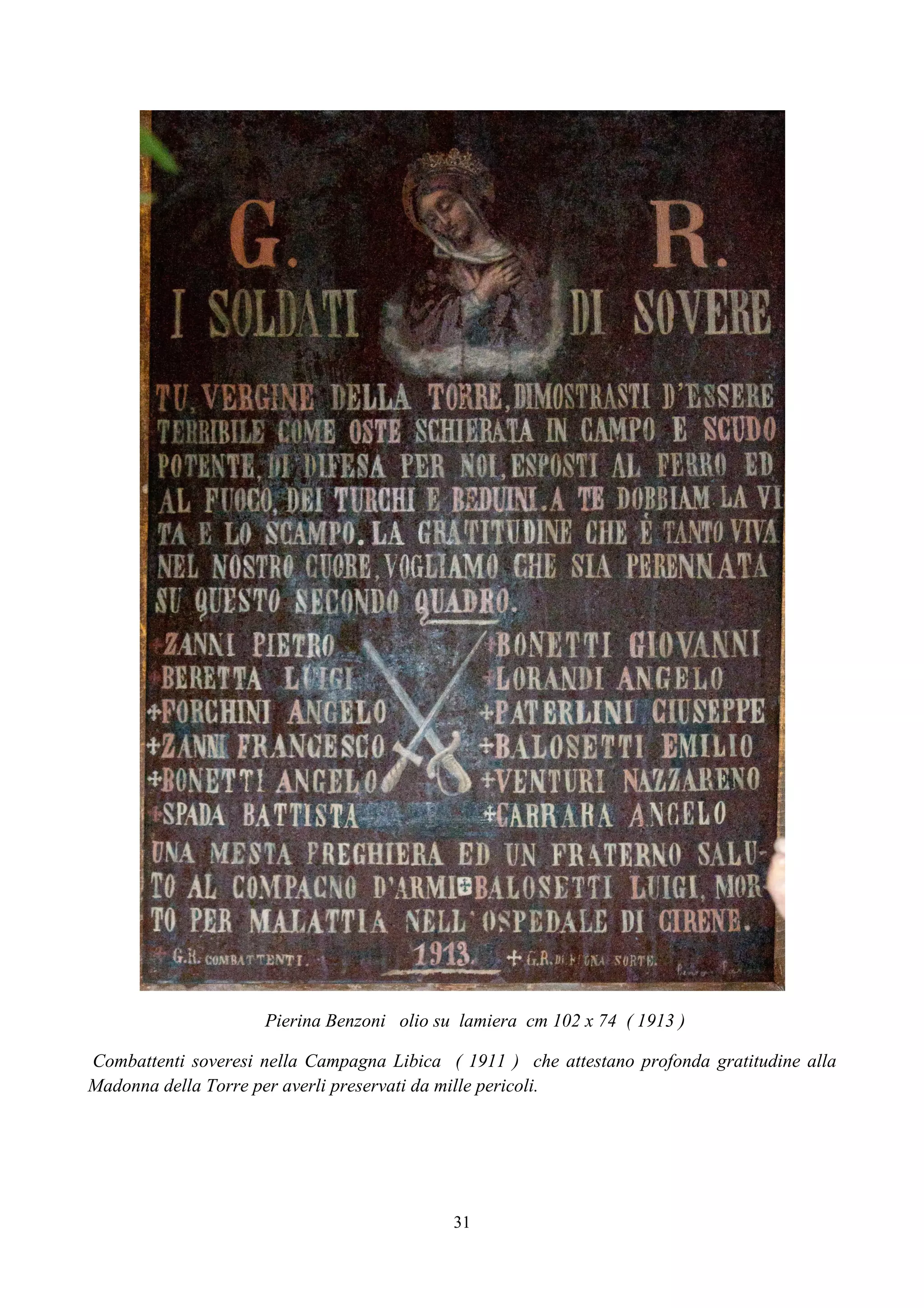 ex voto per grazia ricevuta