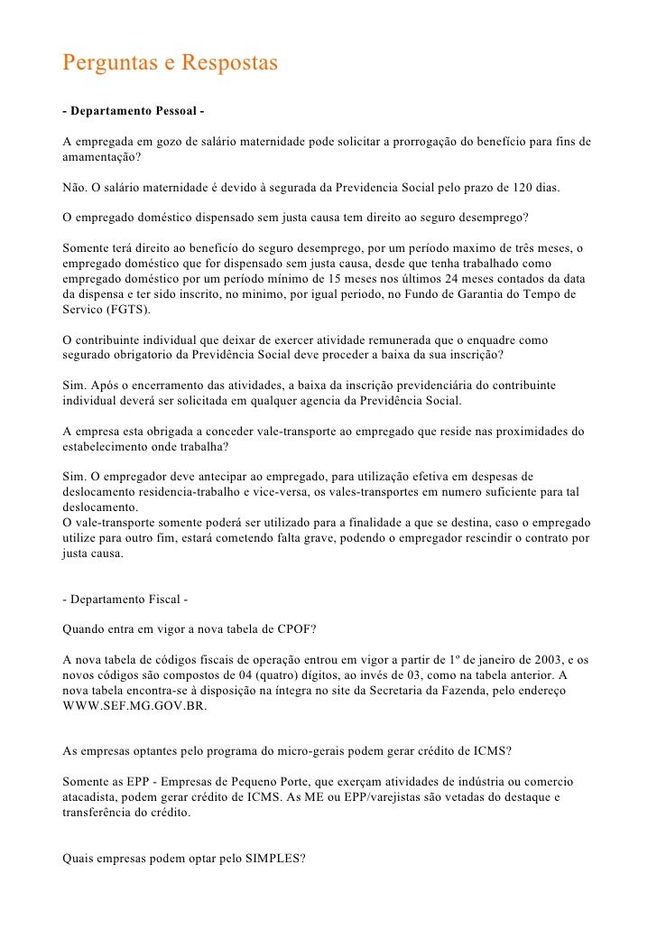 Perguntas E Respostas