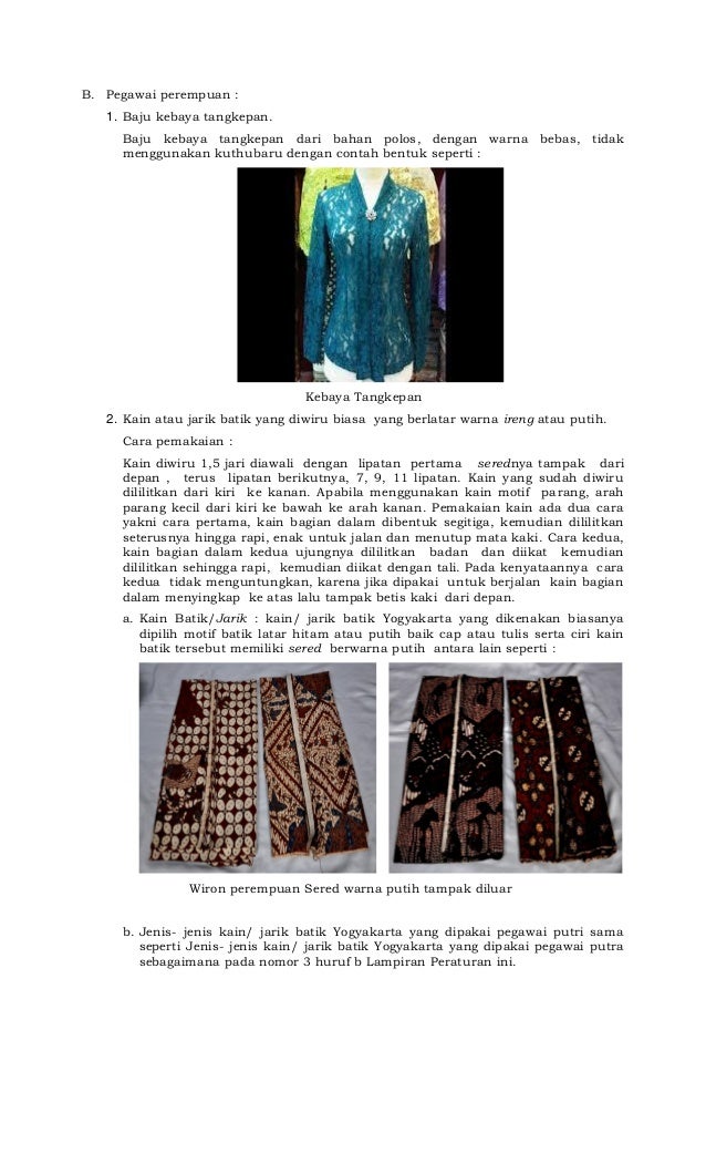  PAKAIAN  ADAT  YOGYA