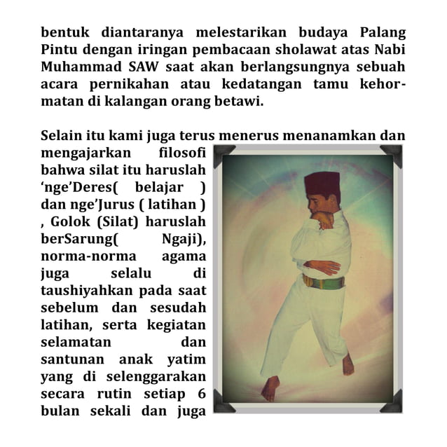 Perguruan Pencak Silat Beksi Tradisional H Hasbullah | PDF