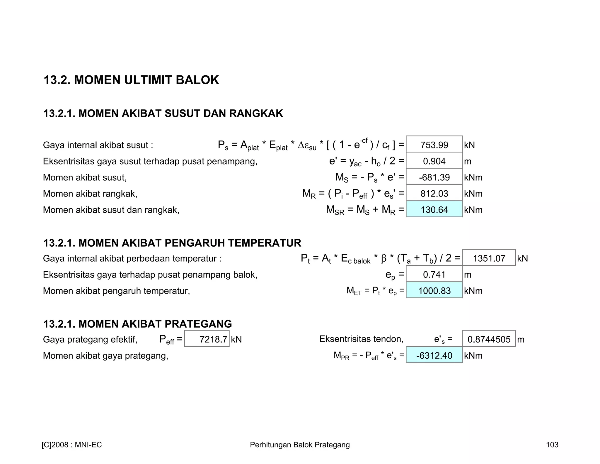 Perhitungan balok prategang_pci_-girder | PDF