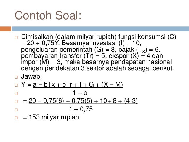 Perhitungan Pendapatan Nasional