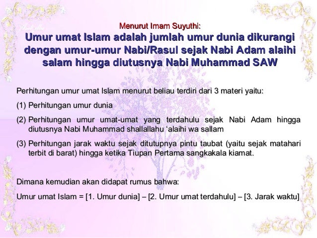 Apakah Benar Umur Umat Islam 1500 Tahun
