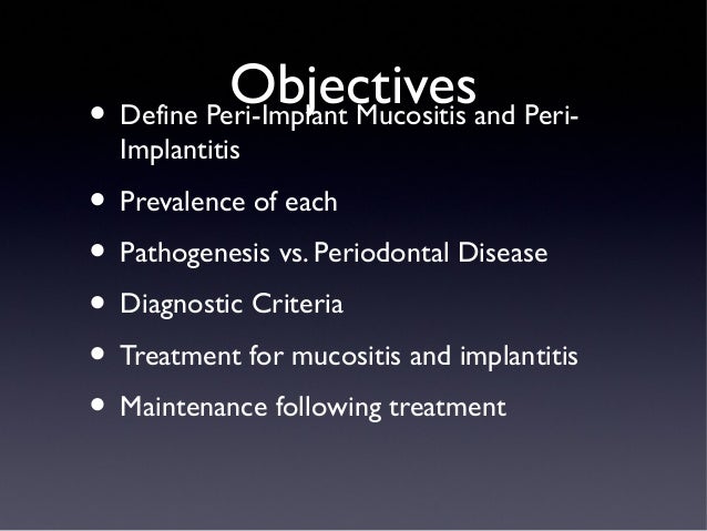 Peri implantitis