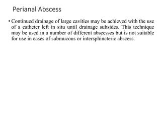 Perianal abscess | PPTX