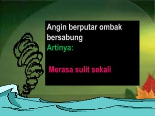 8 August 2011PERIBAHASA/Wulan, S.Pd13AnginberputarombakbersabungArtinya:Merasasulitsekali