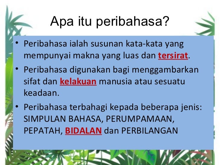 Peribahasa Menengah 1
