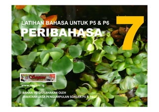 LATIHAN BAHASA UNTUK P5 & P6

PERIBAHASA



www.saujana.sg

BAHAN INI DIUSAHAKAN OLEH
JAWATANKUASA PENGUMPULAN SOALAN P5 &...
