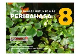 LATIHAN BAHASA UNTUK P5 & P6

PERIBAHASA



www.saujana.sg

BAHAN INI DIUSAHAKAN OLEH
JAWATANKUASA PENGUMPULAN SOALAN P5 &...