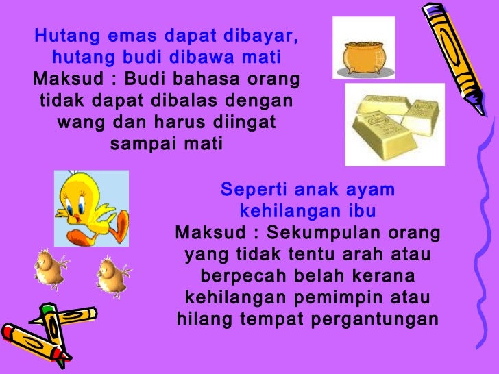 Peribahasa Dan Maksudnya Tahun 5 | Cikimm.com