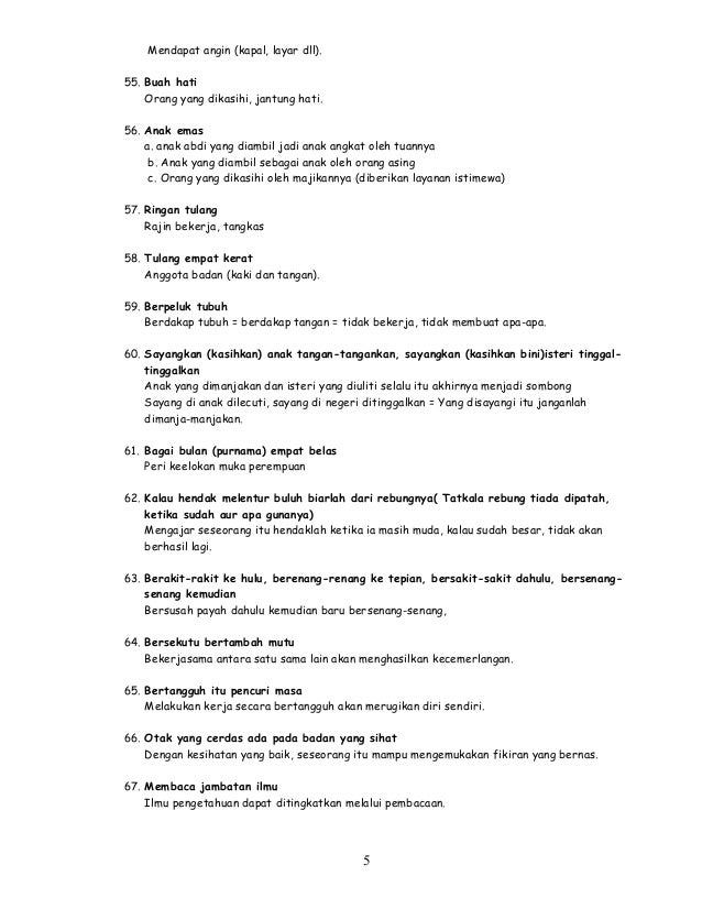 Free Gambar Peribahasa Ting 1 5 Terbaru by Cikimm