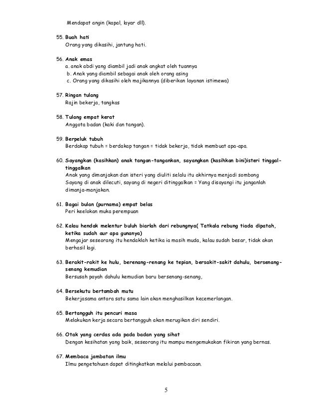  Peribahasa  ting 1 5