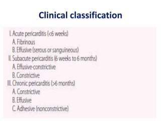 Clinical classification
 