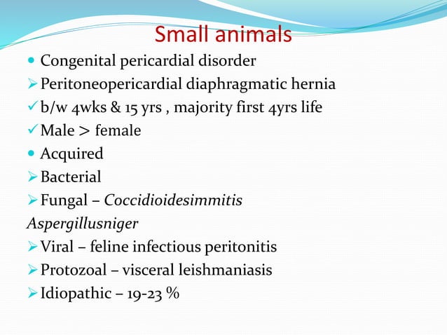 Pericarditis in animals | PPT