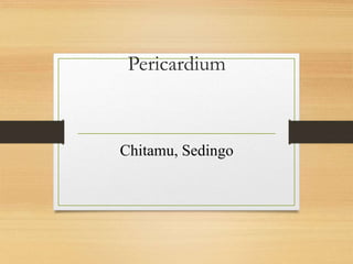 Pericardium
Chitamu, Sedingo
 