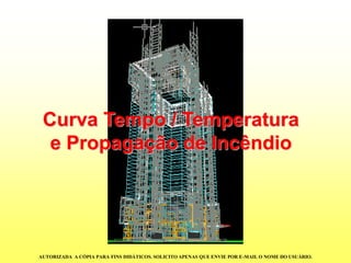 Curva Tempo / Temperatura e Propagação de IncêndioAUTORIZADA A CÓPIA PARA FINS DIDÁTICOS. SOLICITO APENAS QUE ENVIE POR E-MAIL O NOME DO USUÁRIO.  