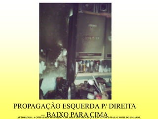PROPAGAÇÃO ESQUERDA P/ DIREITA –BAIXO PARA CIMAAUTORIZADA A CÓPIA PARA FINS DIDÁTICOS. SOLICITO APENAS QUE ENVIE POR E-MAIL O NOME DO USUÁRIO.  