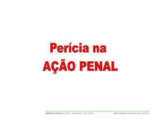 Adriana Ponce Coelho Cerântola, Adv. M.Sc.   adriana@santoscerantola.com.br
 