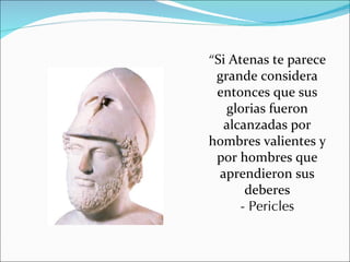 Pericles y el apogeo de Atenas | PPT