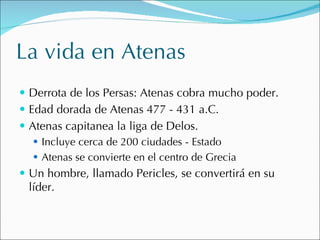 Pericles y el apogeo de Atenas | PPT