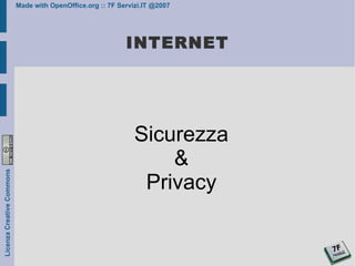 INTERNET Sicurezza & Privacy 