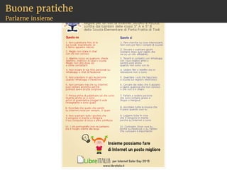 Buone pratiche
Mai da soli
 