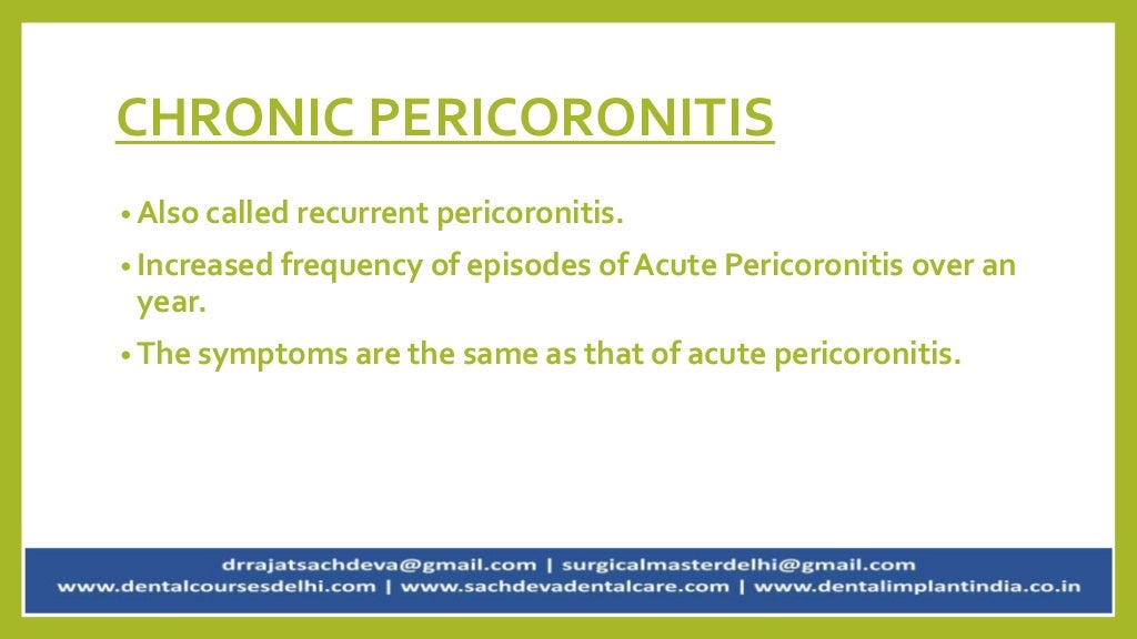 Pericoronitis