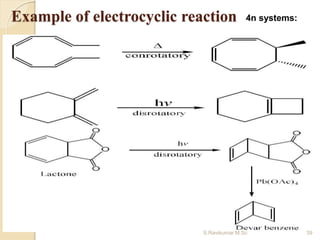Example of electrocyclic reaction 4n systems:
39S.Ravikumar M.Sc
 