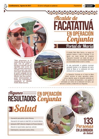 Cundinamarca, Agosto de 2017 El éxito reflejado en palabras Facatativá
 