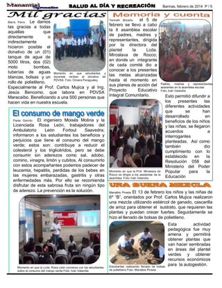 Periódico Escolar  Manantial Informativo  febrero 2014