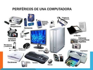 PERIFÉRICOS DE UNA COMPUTADORA
 