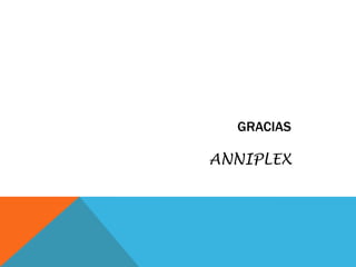 GRACIAS

ANNIPLEX
 