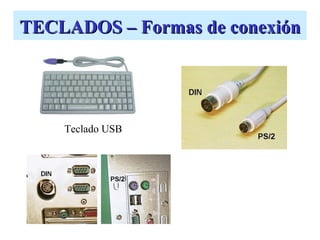 TECLADOS – Formas de conexión




    Teclado USB
 