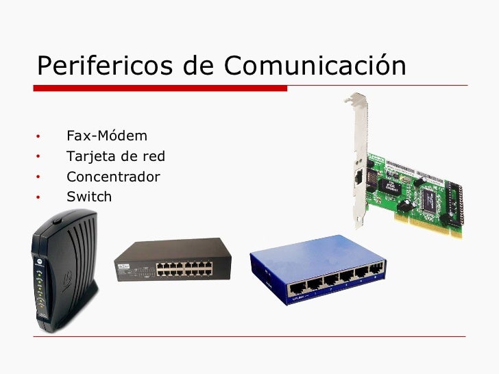 Resultado de imagen para perifericos de comunicacion