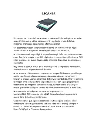 Periféricos  de entrada