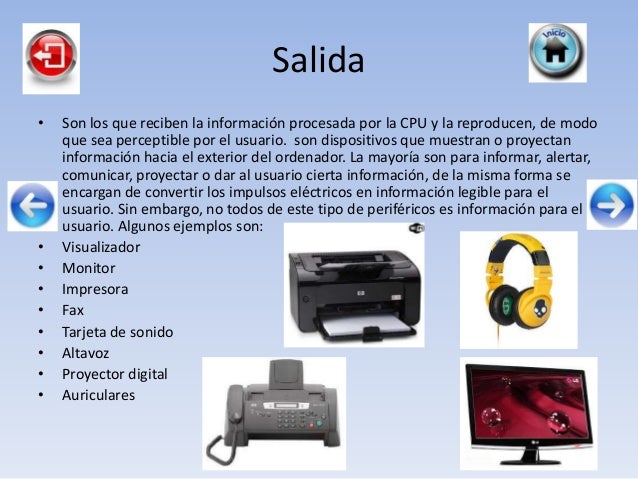 Periféricos de entrada y salida de almacenamiento y